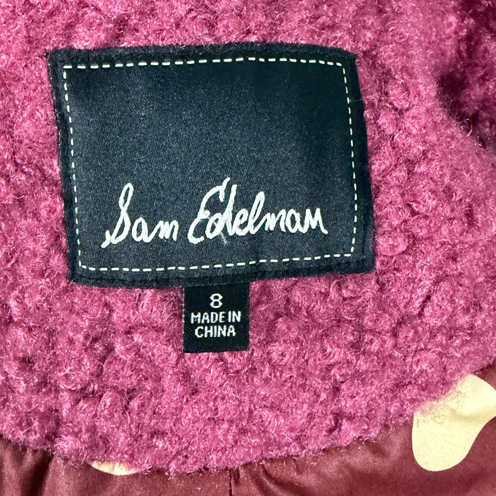 Sam Edelman Raspberry Teddy Style Coat - Picture 5 of 8